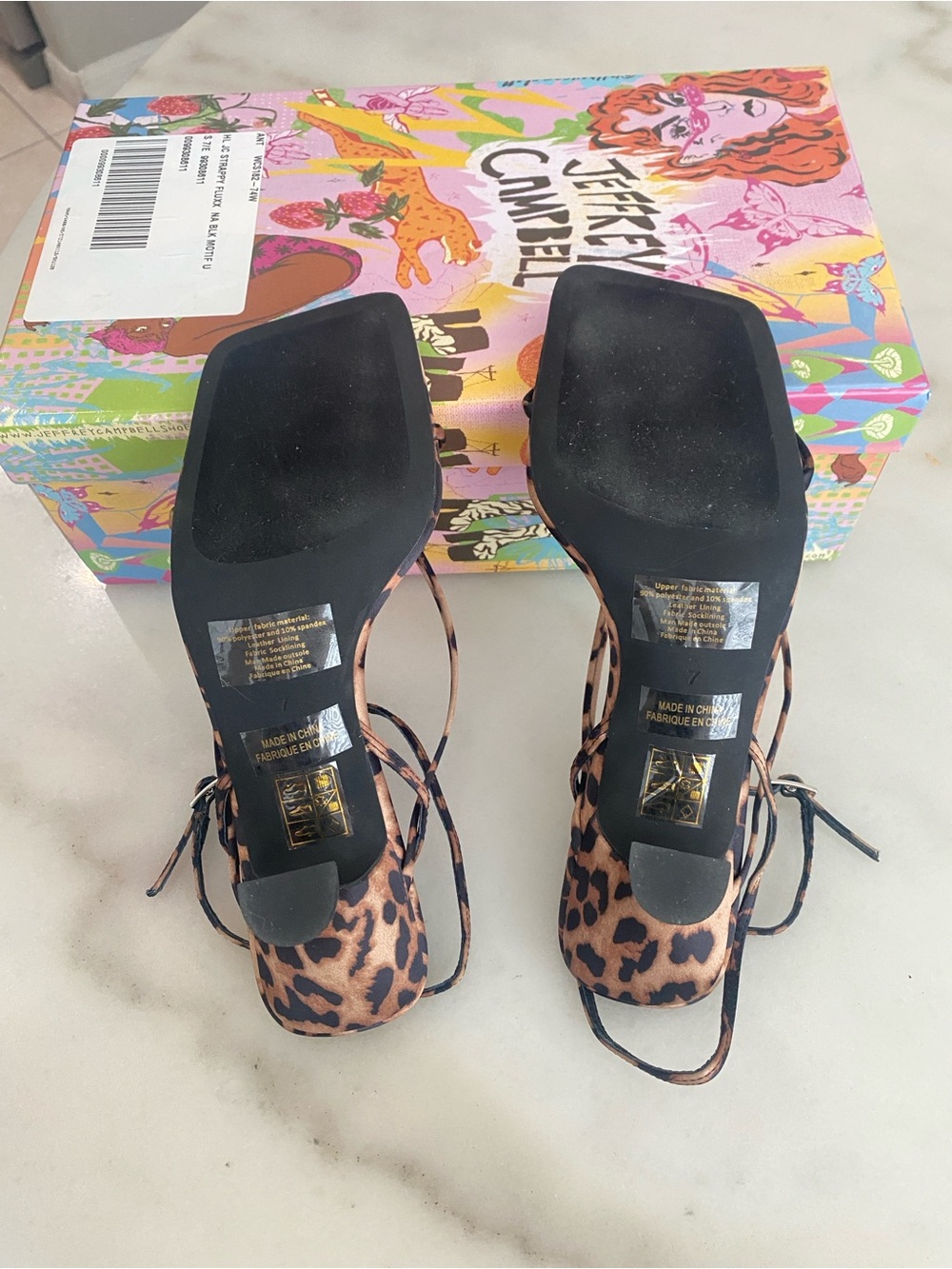 JEFFREY CAMPBELL Fluxx Heels - Cheetah. Size: 7 - Picture 12 of 16